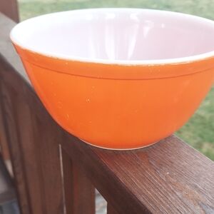 Vintage Orange Mixing Bowl